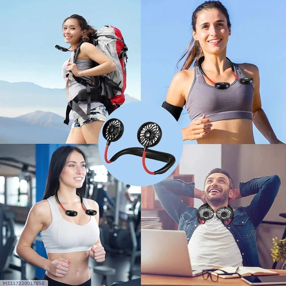 Compact Neck Fan - 1 Pc Portable Wearable Fan in Black
