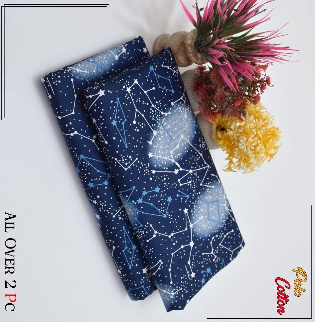 2 Pcs Women's Unstitched Printed Suit