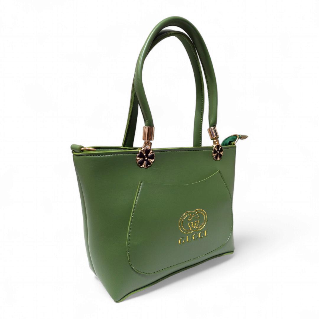 Women's PU Leather Plain Shoulder Bag