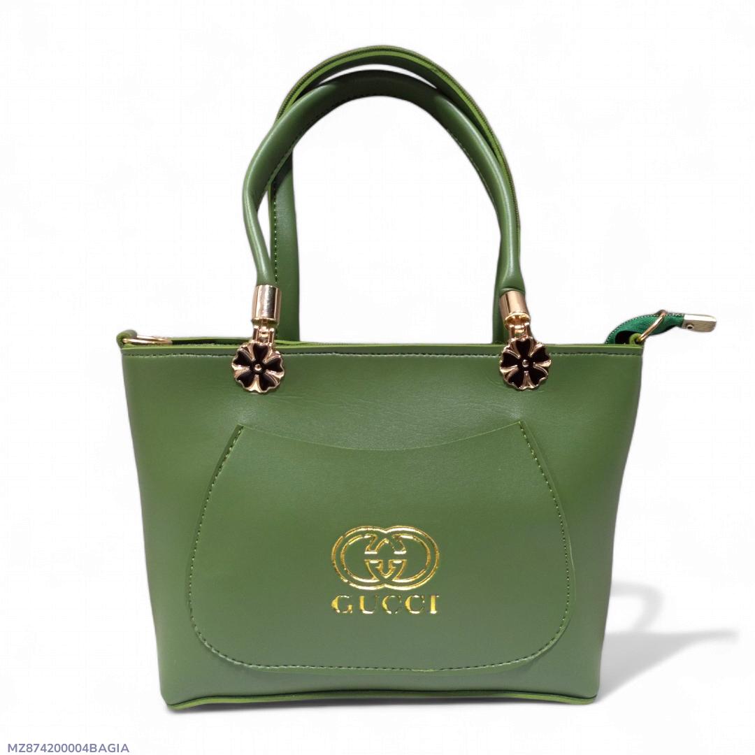 Women's PU Leather Plain Shoulder Bag