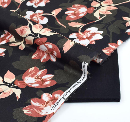 2 Pcs Women's Unstitched Digital Print Suit