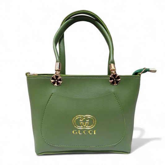 Women's PU Leather Plain Shoulder Bag